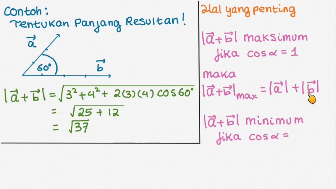 Contoh Soal Penjumlahan Dan Pengurangan Vektor Matematika Dan ...