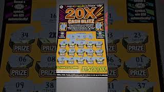 2X Winner 20X Cash Blitz NJ Lottery Scratch Off Ticket