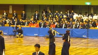 H26全国高校剣道選抜大会 女子準々4 桐蔭学園対麗澤瑞浪 先鋒