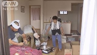 震災被災者がボランティアで後片付け　宮城・大崎市(15/09/13)