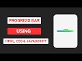 ASMR Animated Progress Bar | HTML CSS JavaScript | Web Development Tutorial.