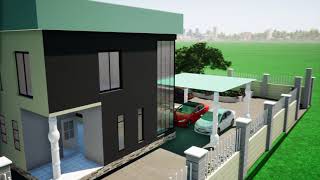 3D rendered motion video of City house Nsambya Uganda