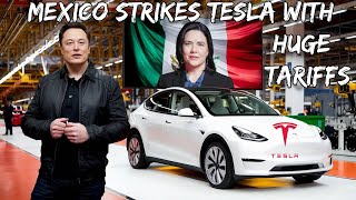 Mexico's Retaliatory Tariffs Shock Tesla's Future. Elon Musk Stunned! Will Tesla Cars Unaffordable?