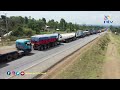 Traffic Snarl-Up: Lorries stuck in long queue towards Malaba border