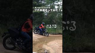 CB250Rでオフロード走行！人生初の川渡り#オフロード #バイク女子 #バイク初心者