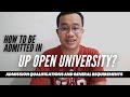 How to be Admitted in UP Open University?