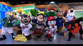 MLB Opening Day 2016 | Highlights of MLB Mascots on 'GMA'