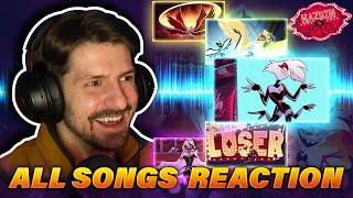 Reacting to ALL Hazbin Hotel Songs for the First Time