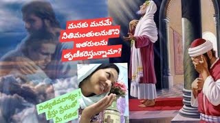 మనకు మనమే నీతిమంతులనుకొని ఇతరులను తృణీకరిస్తున్నామా?