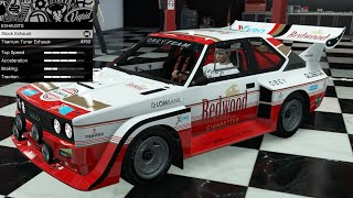 GTA 5 - Past DLC Vehicle Customization - Obey Omnis (Audi Quattro Rally Car)