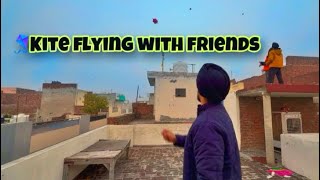 KITE FLYING WITH FRIENDS