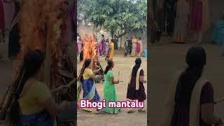 Sankranthi celebrations Bhogi mantalu ......