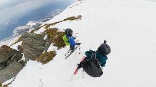 【親子スキー】白馬乗鞍岳 南東斜面滑降 insta360 ONEX　Hakuba backcountry skiing