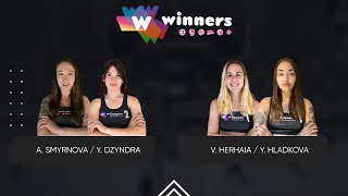 Winners Beach Volleyball. Women. A. Smyrnova / Y. Dzyndra - V. Herhaia / Y. Hladkova 07.02.2025