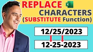 SUBSTITUTE Function in Microsoft Excel – Replace Characters!