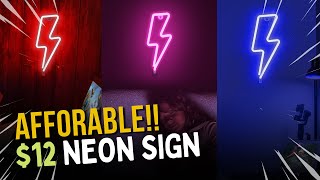 What's inside the box | Lumoonosity Lightning LED neon sign ⚡| Affordable LED lights⚡