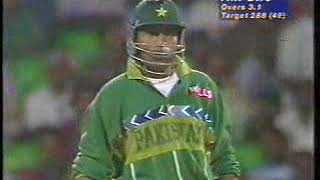 first ten overs pakistan batting 1996 world cup vs india