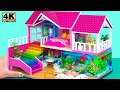 (Video Collection) Build 3 Amazing 2 Ploor Pink Palace with Aquarium for Two ❤️ DIY Miniature House