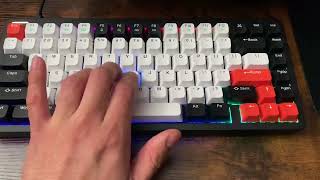 Thocky Keyboard (NuPhy Halo 75-Night Breeze Switches)