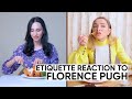 Florence Pugh Eats 11 English Dishes Vogue - Etiquette Reaction by Jamila Musayeva