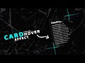 Neon Card Hover Effect with Pure CSS & Html | Encrypted Code