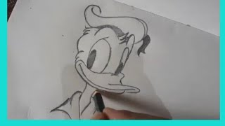 SRAVYASTOON || How to draw Donald Duck like WALT DISNEY || A tribute to Mr WAULT  DISNEY..