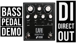 CAPO Bass Preamp DI Pedal Demo - DI DIRECT OUT @JADFREERAUDIO