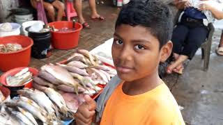 Fishmarket in Bluefields, Nicaragua. 27 Dec 2023