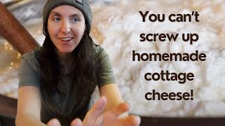 Easy Homemade Cottage Cheese / My 6 Step Method For Making Delicious Cottage Cheese Every Time!