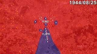 Liberation of Paris in 1 minute using Google Earth