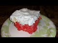 strawberry lemonade cream cheese poke cake~foodie fridays