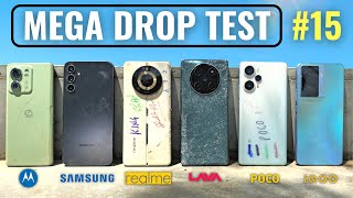 DROP TEST - realme 11 Pro Plus vs Moto Edge 40 vs Lava Agni 2 vs iQOO Z7 vs POCO F5 vs Samsung A34
