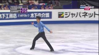 羽生結弦2014年世界選手権ＳＰ翻訳（Ｂ．ユーロスポーツ）