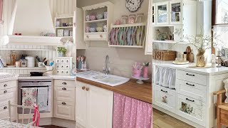 Rustic Aesthetic: Shabby Chic Small Kitchen Design Ideas for a Cozy Cottage Feel🌷💗