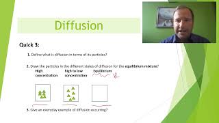 Diffusion, particle model theory