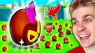 Wyklułem ⚠️ *NOWY* HUGE PET 🐡 WARTY *0,5 TRILIONA* 💎 z NOWEGO JAJKA 🥚 w PET SIMULATOR X! 😱