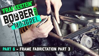 Cb650 / VFR750 Bobber 'MONGREL' Part 6 - Fabricating the frame part 3