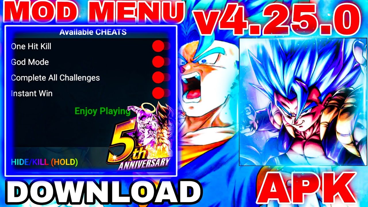 Dragon Ball Legends MOD MENU V4.25.0 APK / Dragon Ball Legends Hack ...