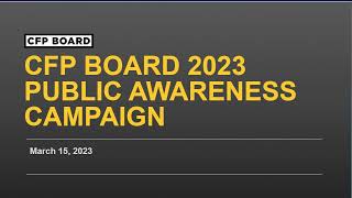 CFP Board's 2023 Public Awareness Campaign