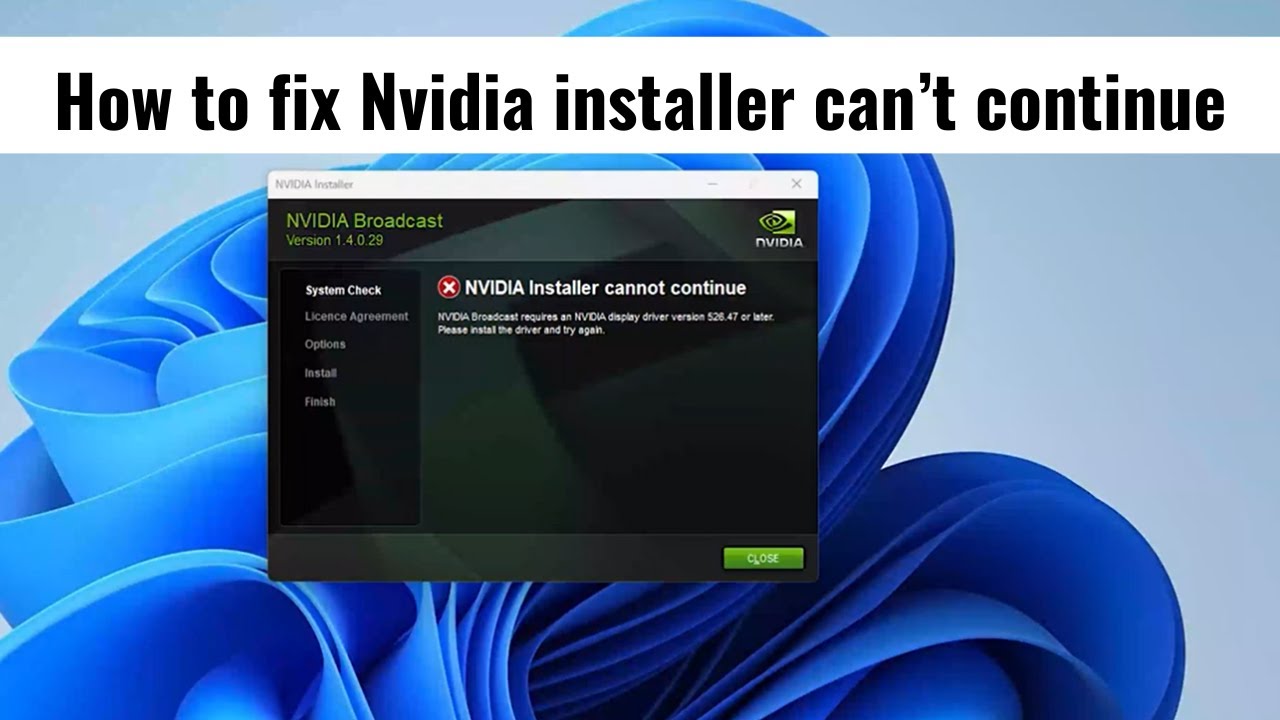 How To Fix Nvidia Error - YouTube