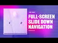 Create an Awesome Full Screen Navigation with Pure HTML & CSS