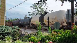 Southbound CSX J784 Connersville with quite a bit of power and Spirit of Cincinnati in the lashup.