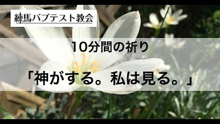 「神がする。私は見る。」10分間の祈り 出エジプト記14:13-14 蒔田望牧師