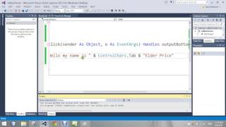 ControlsChars Tab Visual Basic