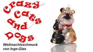 Crazy Cats and Dogs - Weihnachtsschmuck von Inge-Glas