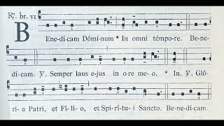 Benedicam Dominum in omni tempore - Responsorium breve