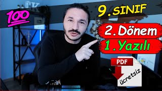 9.Sınıf Coğrafya 2.Dönem 1.Yazılı Sınavı Hazırlık 📂PDF + Ders Notu