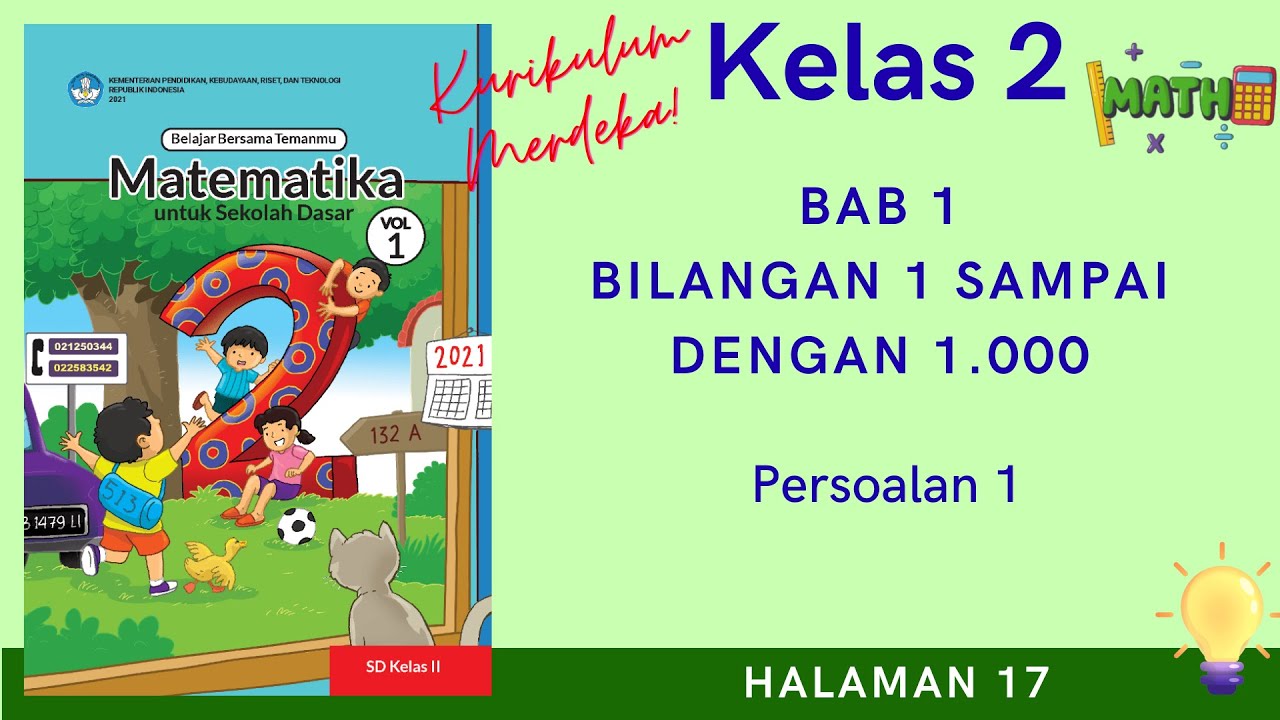 Kurikulum Merdeka Kelas 2 Matematika Bab 1 | Persoalan 1 | Halaman 17 ...