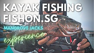 My First Mangrove Jack! | FishOn.sg Kayak Experience | Rapala Trailblazer Kaiten | Pasir Ris-Ubin