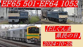 EF65・EF64による【ELぐんま県民の日】高崎アリーナ前